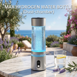 Générateur d'eau hydrogénée à double chambre <span class=keywords><strong>sans</strong></span> chlore ni <span class=keywords><strong>ozone</strong></span> 6000ppb, bouteille d'hydrogène 250ML pour café, lait, thé, jus - Product Image 1