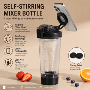 Elektrikli Fitness <span class=keywords><strong>Shaker</strong></span> Şişesi Manyetik Otomatik Karıştırıcı Protein Tozu Kabı Taşınabilir Doğrudan İçilebilir Spor <span class=keywords><strong>Blender</strong></span> <span class=keywords><strong>Shaker</strong></span> Bardak - Product Image 1