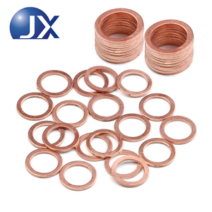 Kit de 50 Arandelas de Sellado de Cobre M8-M20, Juego de Arandelas Planas de Metal Puro, Junta para Tapón de Drenaje de Aceite, Tornillo, Tuerca, Herramientas de Ferretería Automotriz - Product Image 2