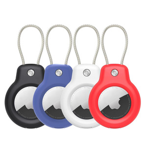 Custodia protettiva per <span class=keywords><strong>Apple</strong></span> Airtag AirTag supporto sicuro con cavo a filo, Air Tag custodia portachiavi per chiavi per bambini, bagaglio - Product Image 3