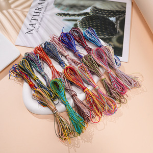 Nylon Gradient Variegated <b>Thread</b> Colored Jewelry Rope DIY Bracelet Making Supplies Small Size <b>Beading</b> Material - Product Image 1