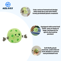 KUAIQIU Vente directe usine Haute qualité Coton PP Série sportive UK JC Pendentif jouet en peluche amusant Pickleball