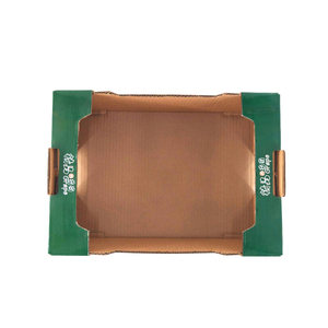 Cajas Corrugadas Ranuradas <span class=keywords><strong>de</strong></span> Materiales Reciclados Ecológicas con Diseño Personalizado, para Empacar Frutas, Verduras y Uvas, con Lámina Dorada - Product Image 4