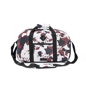 Bán Buôn Thời Trang Không Thấm Nước Nhiệm Vụ Nặng Nề Qua Đêm Womens Khuyến Mại OEM Giá Thấp Tùy Chỉnh Vải Thô Túi Với Giày Ngăn - Product Image 1