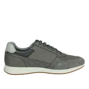 Baskets basses décontractées en cuir gris Geox pour homme U45H5B 0EKPT - Product Image 4