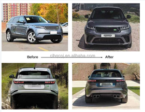Per RR Velar 2017- base aggiornamento alla versione SVA basso a alto paraurti anteriore e posteriore completamente kit carrozzeria - Product Image 2