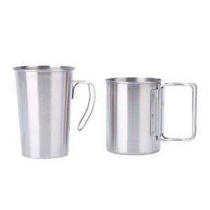 Taza de Acero Inoxidable de 350 ml, 11 cm de Altura, 6 cm de Diámetro, Estilo Simple, para Café, Cerveza, Jugo - Product Image 4