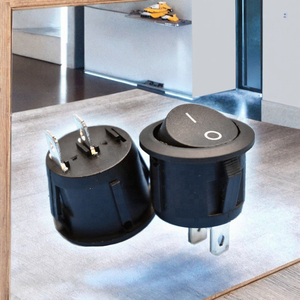 <strong>Mini</strong> 20mm Round Rocker Switch SPST with 2 Pins ON/OFF Circle Toggle Switch for Automotive RV and Car - Product Image 3