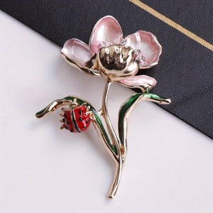 Broches de Flores Rosas para Homens e Mulheres, Alfinetes de Terno, Acessórios de Moda Simples para Xales - Product Image 5