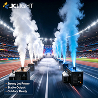 Machine à fumée à colonne d'air LED RGB ambre 3700W, étanche IPX3, jet de 15m, télécommande DMX512, jet de brouillard de scène pour mariage et concert