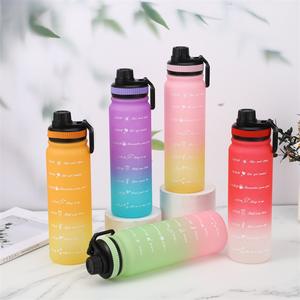 Groothandel 1L Eco-vriendelijke Fitness Gym Sport Motiverende Waterfles Met Tijdmarkering Diseño moderno Bpa <span class=keywords><strong>Gratis</strong></span> - Product Image 4