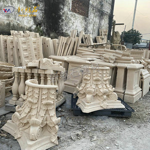 New Magic <b>Stone</b> Grc Roman Pillars Outdoor Decorative Columns For Villa Entrance Artificial Sandstone Carved - Product Image 4