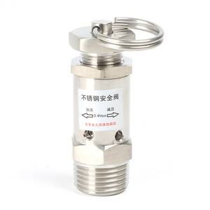 Mini Van giảm áp 1/4 "1/2" bspt NPT nam chủ đề 0-10bar SS304 van xả thép không gỉ Mini van xả khí - Product Image 4