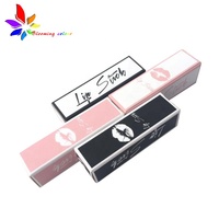 En gros Marque Privée de Luxe rose brillant à lèvres rouge à lèvres personnalisé emballage cosmétique boîte de papier