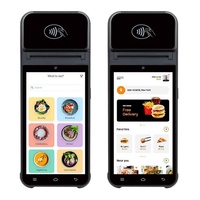 Terminal de point de vente portable Android 14 de 5,5 pouces avec lecteur de codes QR 2D, NFC, Bluetooth, 4G, Wi-Fi pour la gestion logistique des restaurants