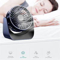 Ventilateur de table portable réglable à 3 vitesses Mini ventilateur de refroidissement Ventilateur de bureau USB pour bureau à domicile Voyage