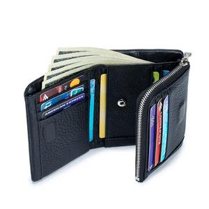 AndoBag Carteras Cortas para Mujer, Cartera Triple de Cuero Vacuno Genuino de Gran Capacidad, Bolsa para Tarjetas, Monedero de Moda 3040 - Product Image 4