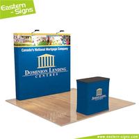 Facilement mis en place Portable Aluminium Tissu Salon 3*3 Stand d'exposition Pop up Stand pour la publicité