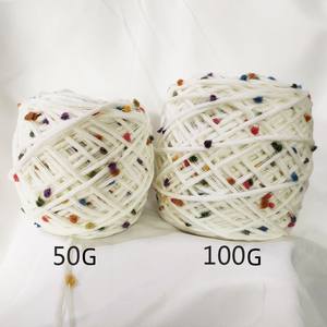 Iplik usta 7S/8 akrilik + polyester renkli nokta karışımlı iplik gökkuşağı el yapımı diy dokuma eşarp iplik - Product Image 5