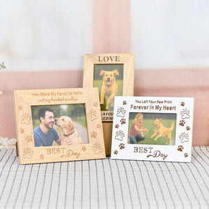 Personalización personalizada grabado láser frase mascotas marco de fotos conmemorativo <span class=keywords><strong>para</strong></span> Decoración de mesa - Product Image 6