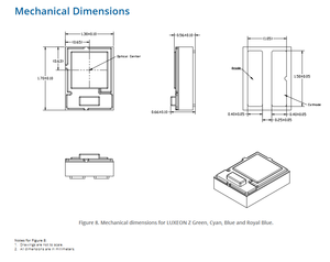 Chip LED de un Solo Color Azul Real y Verde de Alta Potencia LUXEON Z de Lumileds LXZ1-PR01 LXZ1-PM01, 520 Lm/W - Product Image 6