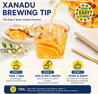 Fruitmix |   33 smaken Iced Brew handgemaakte gedroogde Hibiscus schijfjes smaakmaker in zakjes, voor cocktails |   Aangepast label/fruit