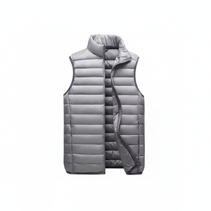 Gilet matelassé chaud et tendance, veste sans manches personnalisée, gilets pour hommes - Product Image 1