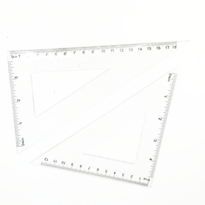 Juego de Reglas de Plástico Promocional de Varios Tamaños, Juego de Geometría para Estudiantes, Regla Triangular, Transportador para la Escuela - Product Image 5