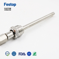 Wtq-280 Stainless Steel 304 Remote Temperature Meter OEM Customizable Pressure Type Instrument