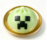 Jouet Squishy Minecrafft en forme de boulettes à rebond lent, mignon, dessin animé, anti-stress, à presser, jouet sensoriel pour enfants, boîte surprise, cadeau
