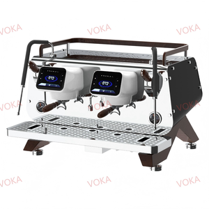 Cafetera Comercial Doble con Bomba Italiana, PID, Pantalla HD Grande y Manómetros VK-7203, Caldera de Intercambio de Calor - Product Image 1