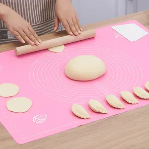 Silicone mat with custom printing Baking Pastry Mat Baking Tools for Rolling Dough Kneading Fondant Cut Pasta Make Pizza Cookie