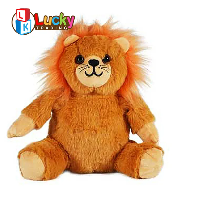 Kustom lucu boneka singa kustom mainan boneka binatang mainan kustom