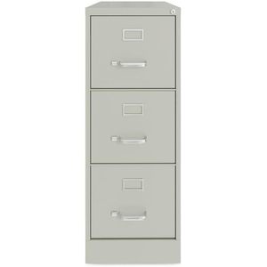 Alera HVF1541LG Armoire à dossiers verticale économique gris clair à trois tiroirs, tiroirs format lettre de 15 po x 22 po x 40,19 po - Product Image 1