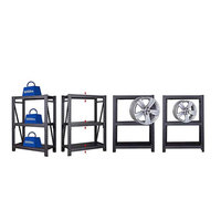 Étagère métallique robuste à 3 niveaux, étagère de rangement pour garage, étagères utilitaires en acier réglables pour entrepôt, cuisine, organisation