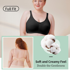 <span class=keywords><strong>Reggiseno</strong></span> 2302 Senza Cuciture Sexy per Donne Formose, <span class=keywords><strong>Reggiseno</strong></span> Post-Mastectomia in Cotone, Bralette Copertura Totale Coppe <span class=keywords><strong>D</strong></span> E F G per Taglie Forti - Product Image 2