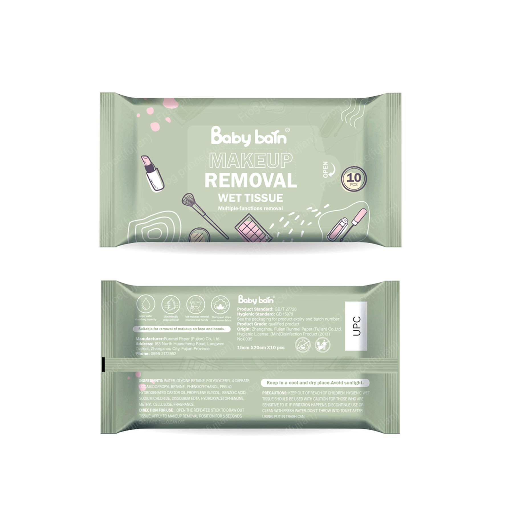 Wholesale Feminine newest style Make up wipe Organic Gentle Makeup Remover Wet Wipes Cleansing Face Wipes for woman