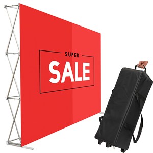 Expositor Pop-up para Ferias Comerciales, Soporte en L para Stand de Exhibición, Mástil de Aluminio, Pancarta de Tela Elástica - Product Image 4