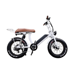 20 ''<span class=keywords><strong>X</strong></span> 4.0 pollici 48v 500w da crociera sulla spiaggia E-bike Chopper bicicletta elettrica con telaio a sospensione completo montato a batteria Fat Bike elettrica - Product Image 1