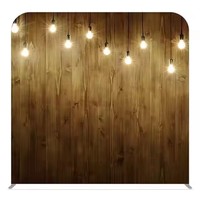 Support de toile de fond personnalisé 8x8 pieds pour photomaton, avec housse en tissu tendu type taie d'oreiller