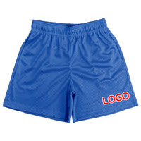 Logo personnalisé OEM pour hommes, séchage rapide, entrejambe de 5 pouces, double couches de ficelle pour hommes, basket-ball uni, short en maille vierge de gymnastique pour hommes