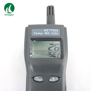 AZ77535 Monitor kualitas udara penguji <span class=keywords><strong>IAQ</strong></span> Digital DP WBT kelembaban suhu 9999ppm Meter CO2 karbon dioksida Monitor kualitas udara - Product Image 4