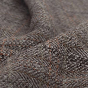 Tissu en <span class=keywords><strong>tweed</strong></span> à carreaux colorés Tissu mélangé de laine de style classique adapté à la fabrication de manteaux pour hommes - Product Image 2