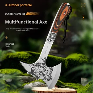Kit de survie Bochen Tatoo, hachette pliable portable multifonctionnelle pour le camping, la randonnée, la chasse, la tactique, la bataille - Product Image 4
