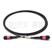 Armored MPO 24 Fiber Optic Cable OM4 Multimode 16Fiber Jumper Cord 10G/25G Backbone 400G/800G SR8 PC/APC 5G Data Center
