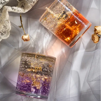 Großhandel Private Label Luxus-Aromatherapie Wohndekor Getrocknete Blumen Frucht Ätherisches Öl Gel Duftkerzen Geschenksets
