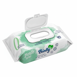 ไบโอลลี่ 90 ผ้าเช็ดทำความสะอาดผิวสูตรอ่อนโยน - Product Image 2