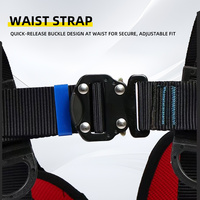 Ceinture de sécurité de protection contre les chutes de harnais à trois points pour le travail à haute altitude avec la barrière de sécurité extérieure d'électricien