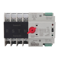 Commutateur de transfert automatique Q3-125X 3P PC Rail DIN pour onduleur solaire photovoltaïque ATS, interrupteur intelligent double alimentation 125A certifié CE 10kA