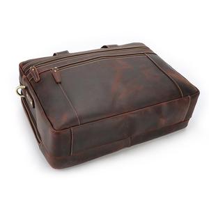 Bolso de mano Vintage para hombre de cuero genuino <span class=keywords><strong>15</strong></span>,<span class=keywords><strong>6</strong></span> pulgadas de maletín Portátil Bolsa - Product Image 3